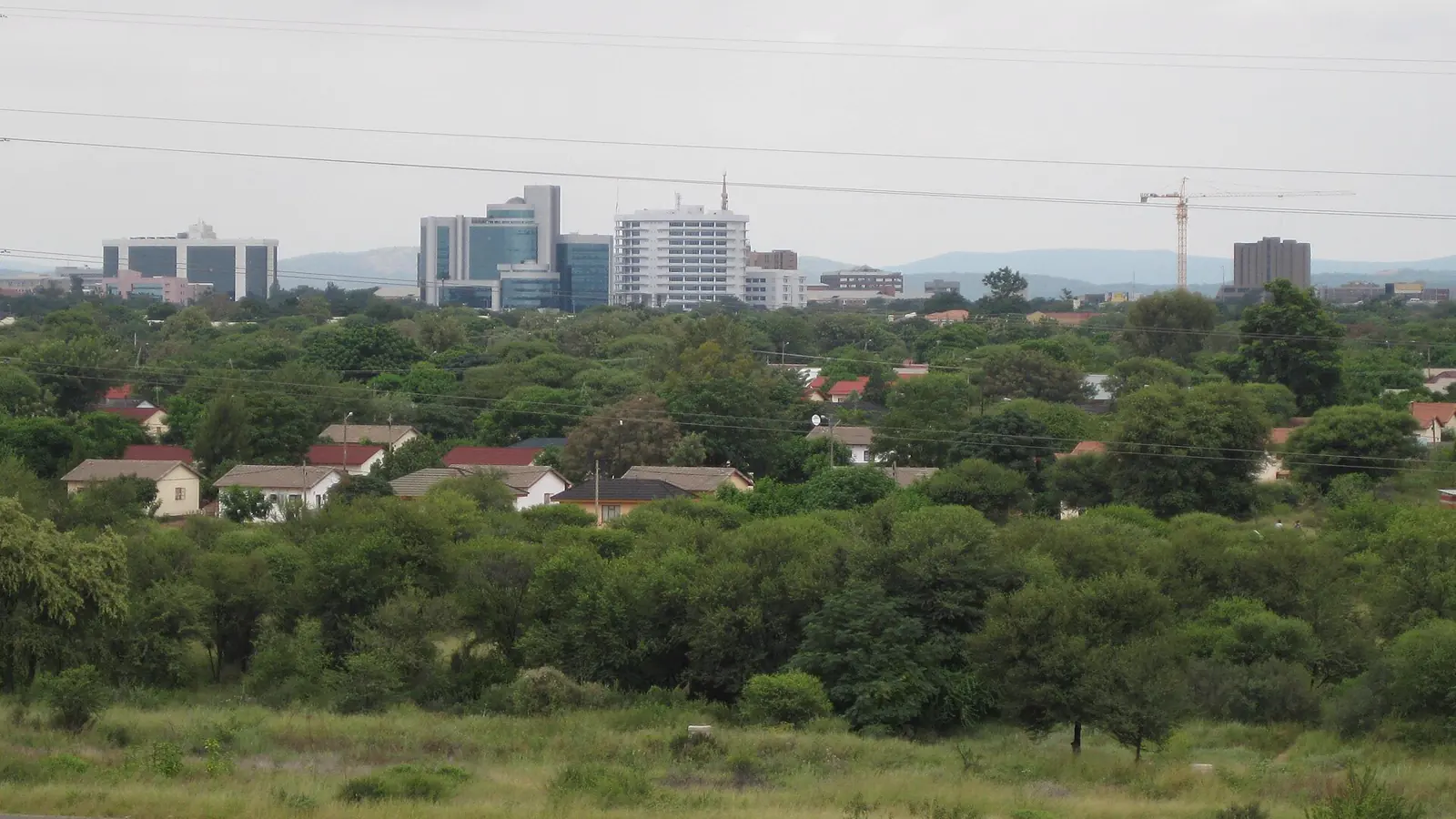 Gaborone city view