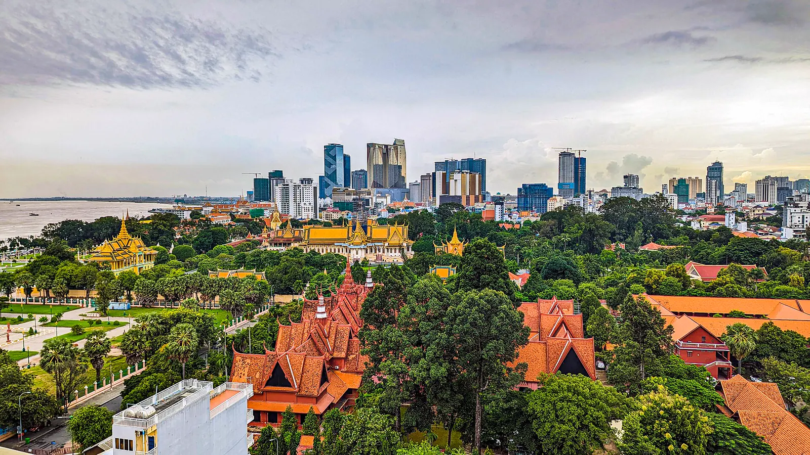Phnom Penh city view