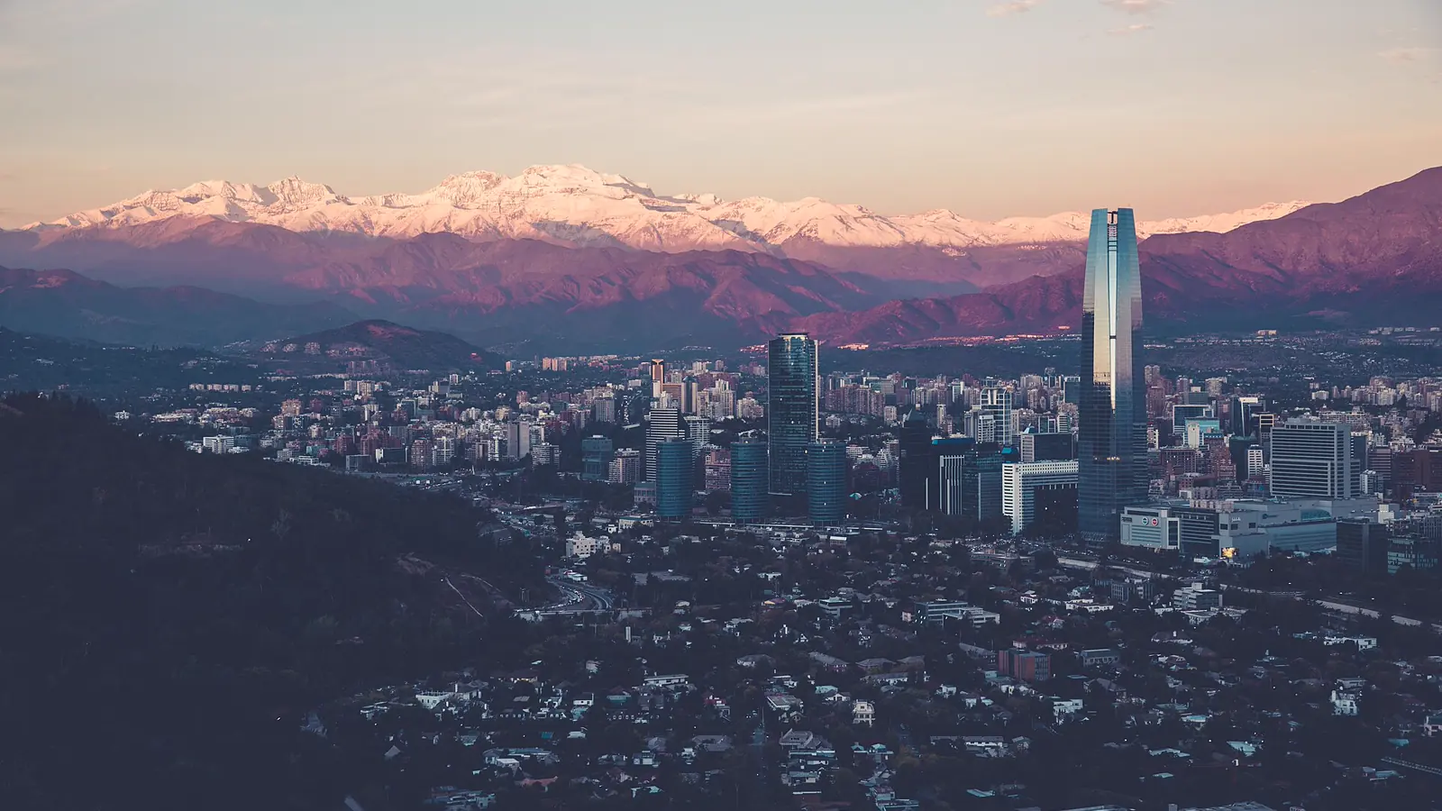 Santiago city view