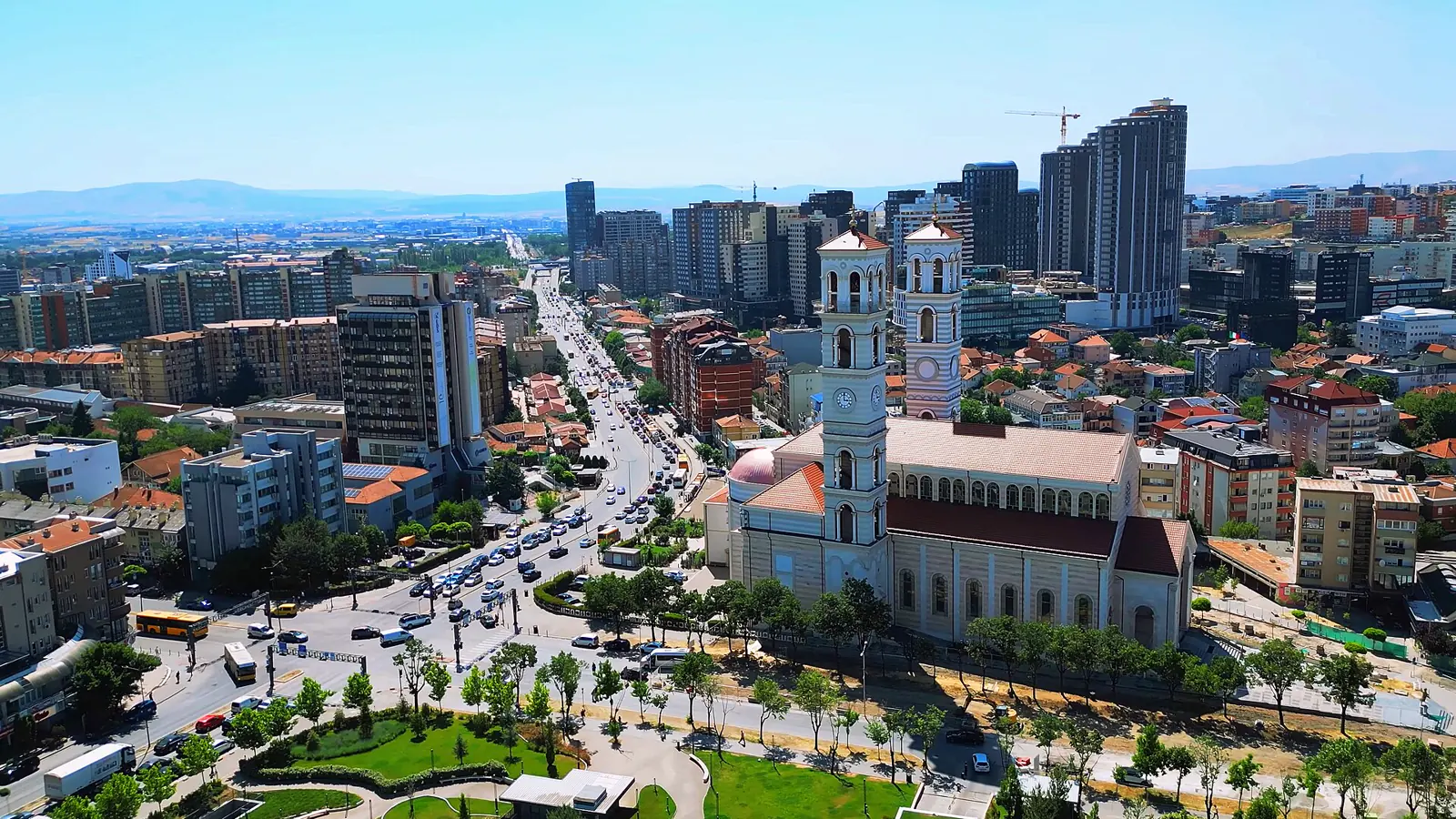 Pristina city view