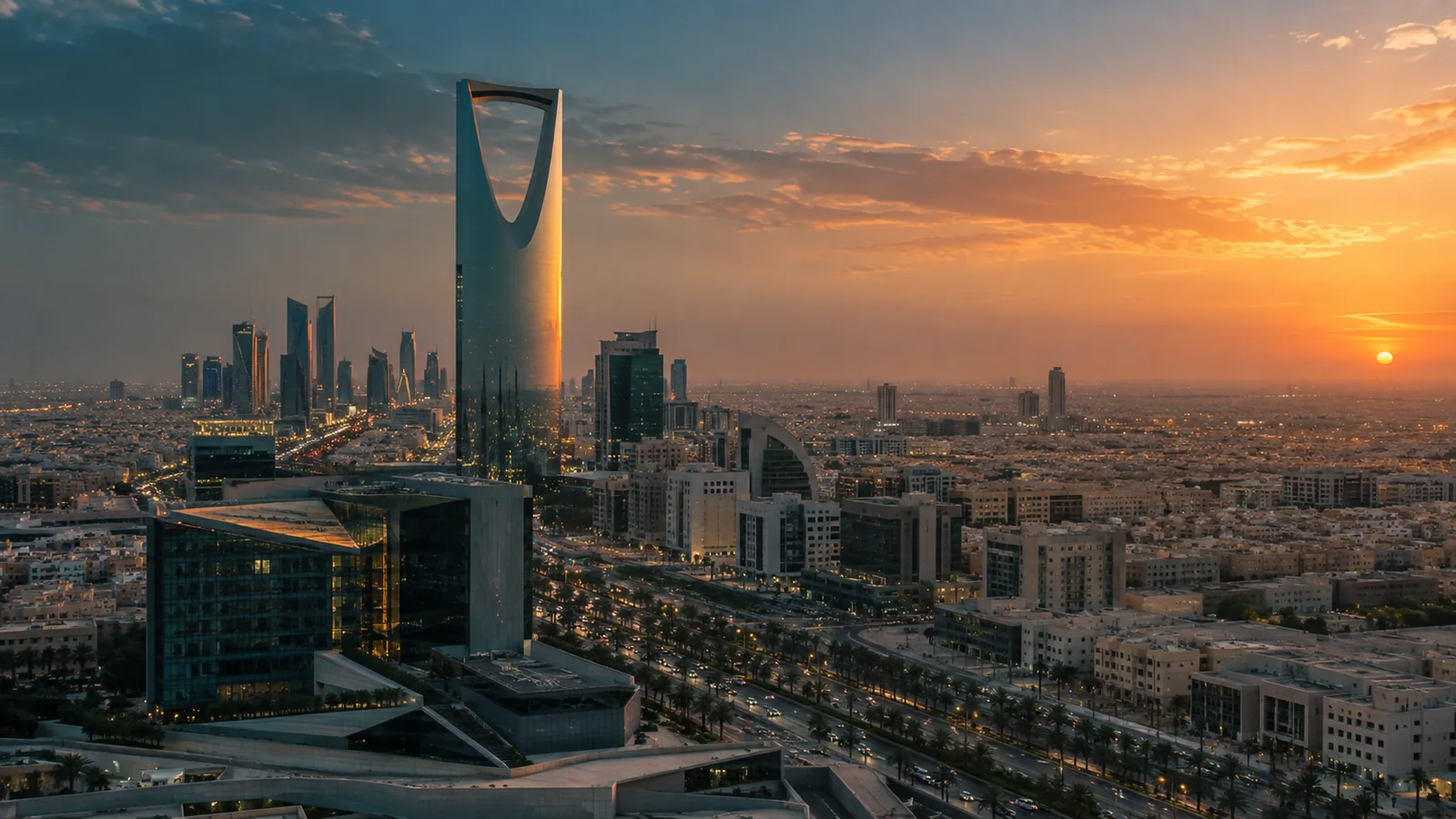 Riyadh city view in natural travel light
