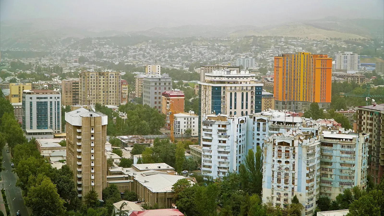 Dushanbe city view